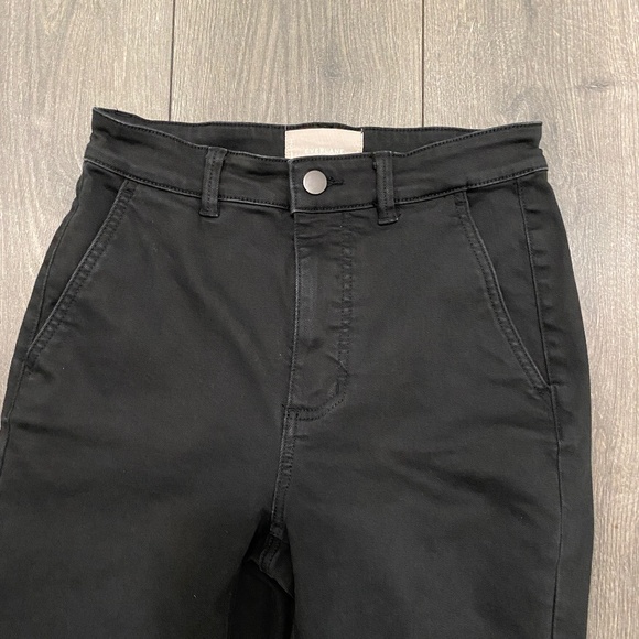 Everlane Utility Crop Slim Regular Black Pants Size 2 - Picture 3 of 9